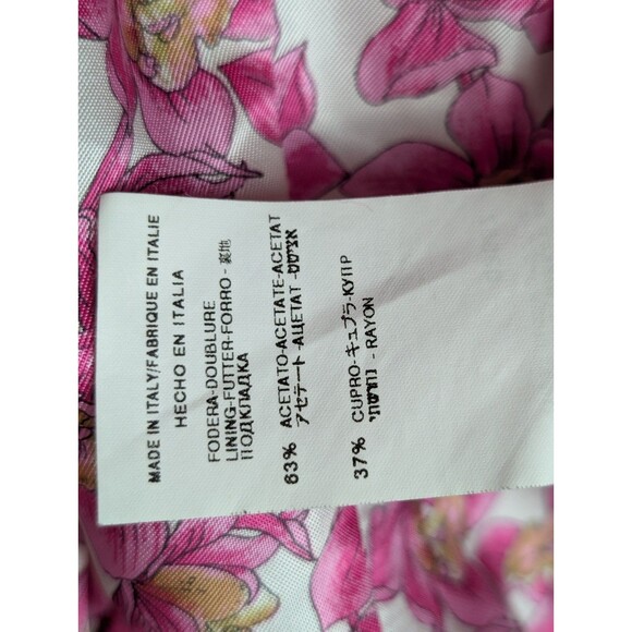 Valentino Roma Women Pink Fuchsia Blazer 42 italian Size 6 US Virgin Wool Lined - Picture 5 of 10